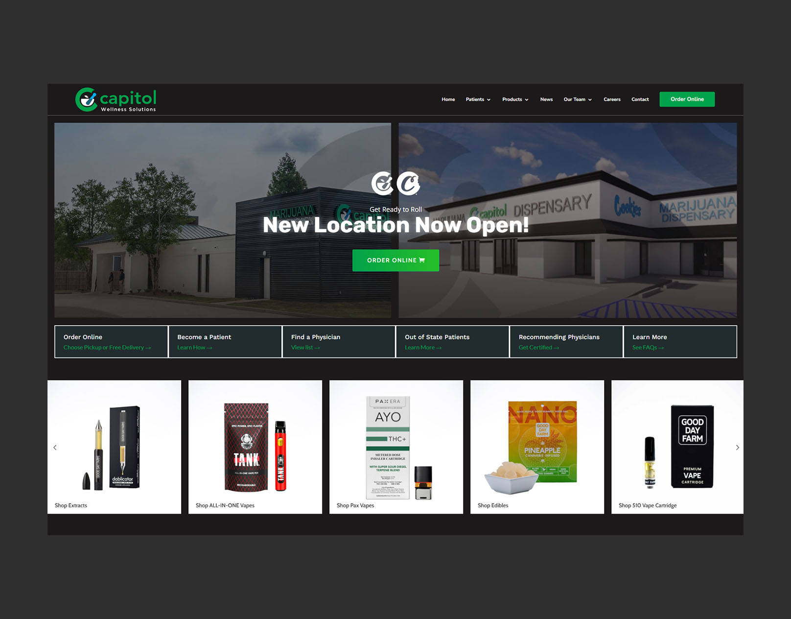 Capitol Wellness website